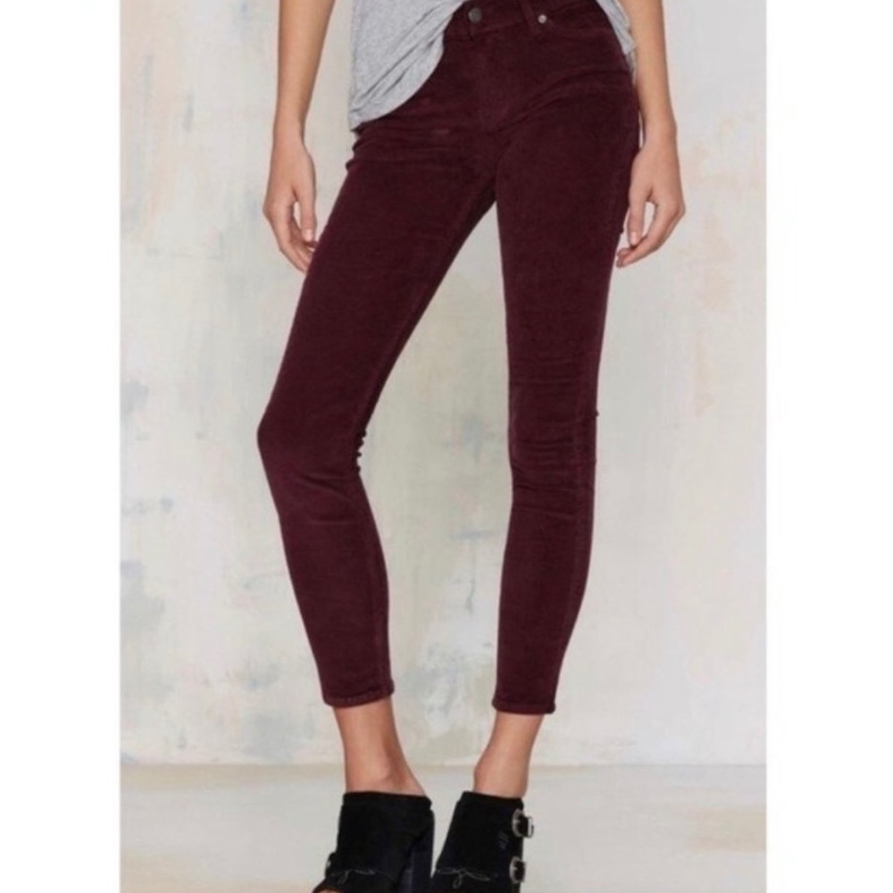 Pistola brown corduroy skinny pants